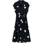 Women's Summer Dress Temperament Waist Was Thin Polka Dot Sleeveless Long Skirt Shirt-style Long Ladies Dress A-line Version Sleeveless Dress