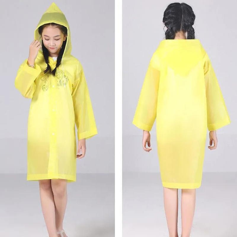 Rain Coat for Kid Pink Red Blue Lovely Waterproof Clothes Children Suit 90-130cm Windbreaker Windproof Hooded cartoon raincoats