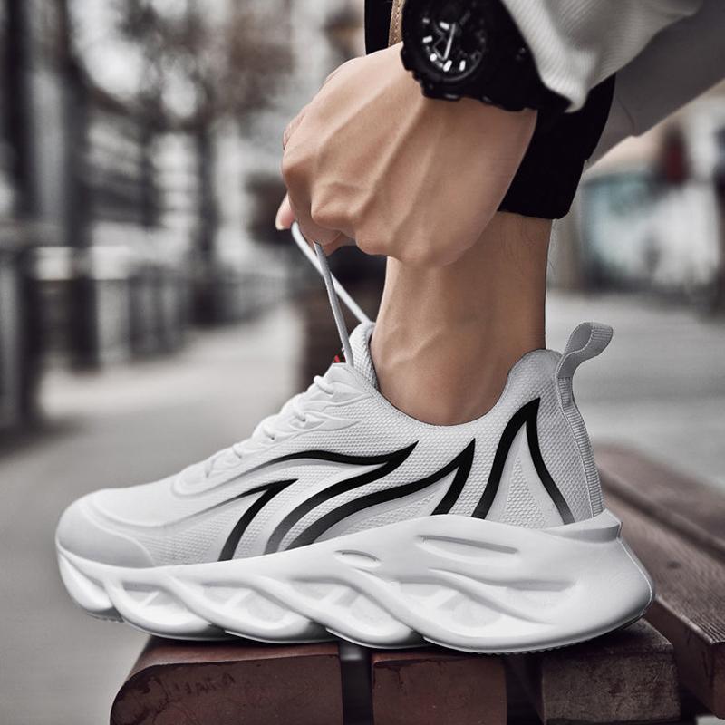 Men's Shoes Spring Casual Sports Shoes Men's Thick-soled All-match Casual Breathable Running Shoes