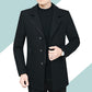Autumn and winter Casual Middle-aged Men's Woolen Jacket Jacket Men's Short Thickened Mature Men Must-have Jacket