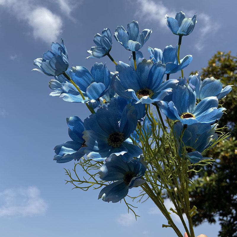 Simulation Small Cosmos Art Fake Flower Bouquet Wedding Photo Props Decoration Decoration Indoor