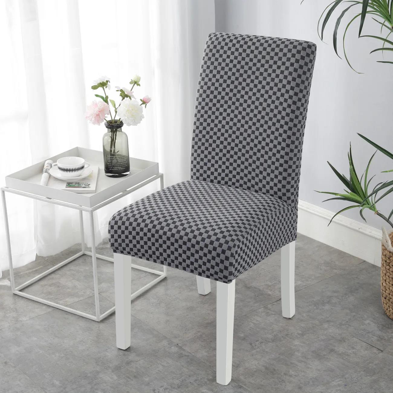 One-piece Chair Cover Elastic Home Hotel Dining Chair Cover Simple Fabric