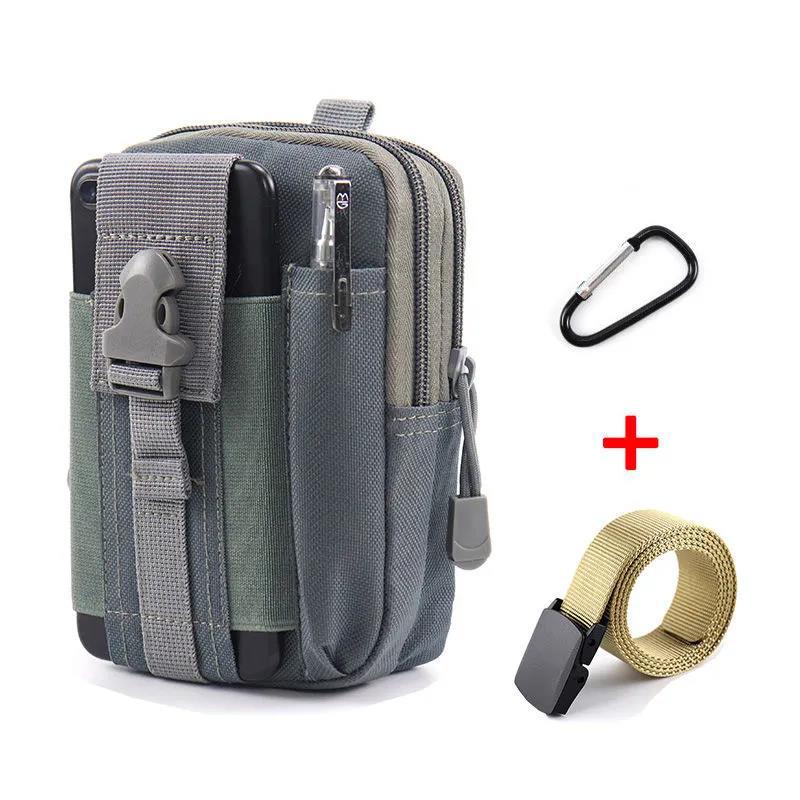 Men's Mountaineering Cycling Multifunctional Waist Bag Mobile Phone Bag Outdoor Travel Hiking Waist Bag Sports Tactical Bag