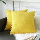 Ball Corduroy Throw Pillow Nordic Square Living Room Sofa Cushion Bed Lumbar Chair Soft Cushion