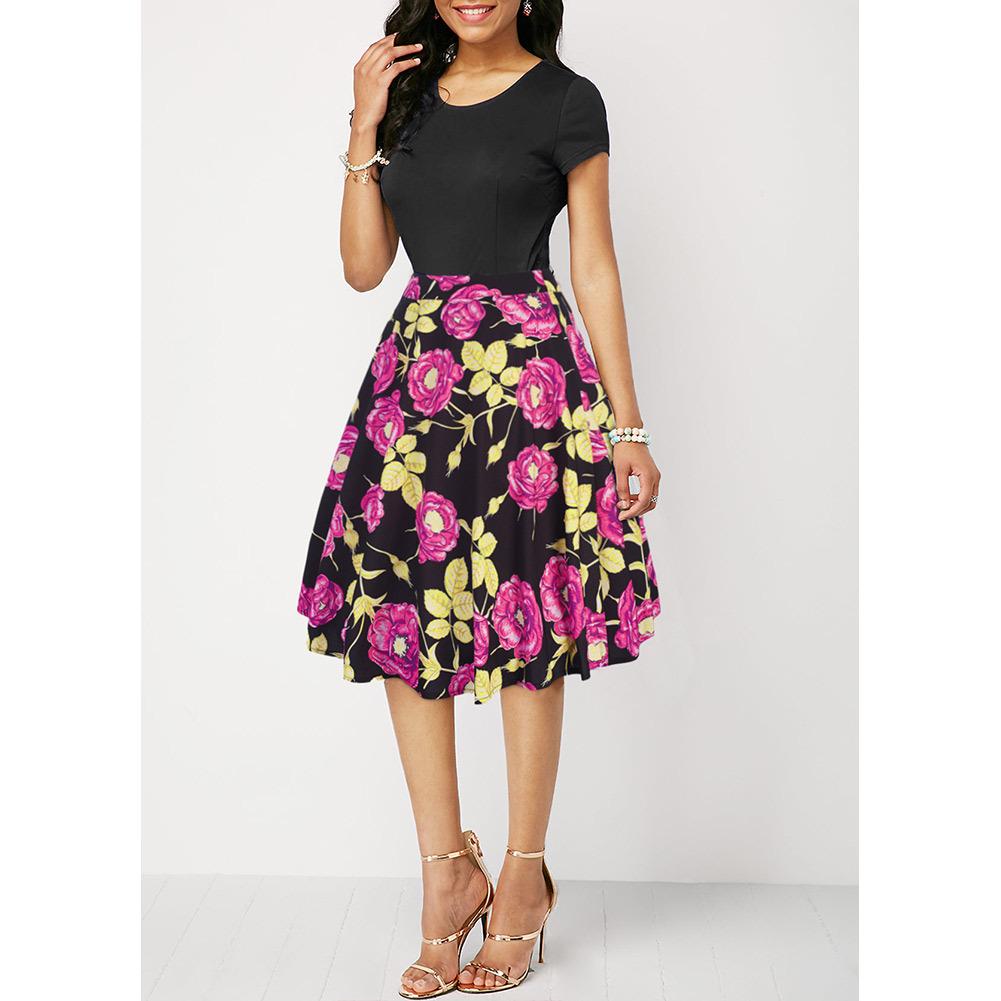 WTEMPO Skirt Large Summer Hight Waist Women Slim Casual Skirt