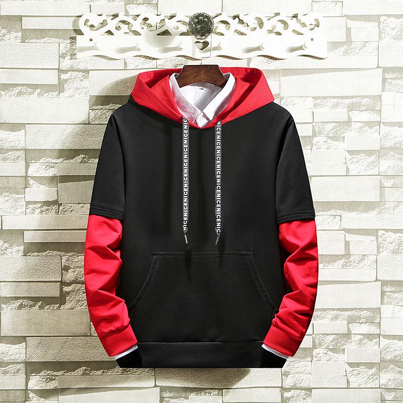 Sweatshirt trend wild large size long sleeve hooded jacket autumn and winter cotton sweater men