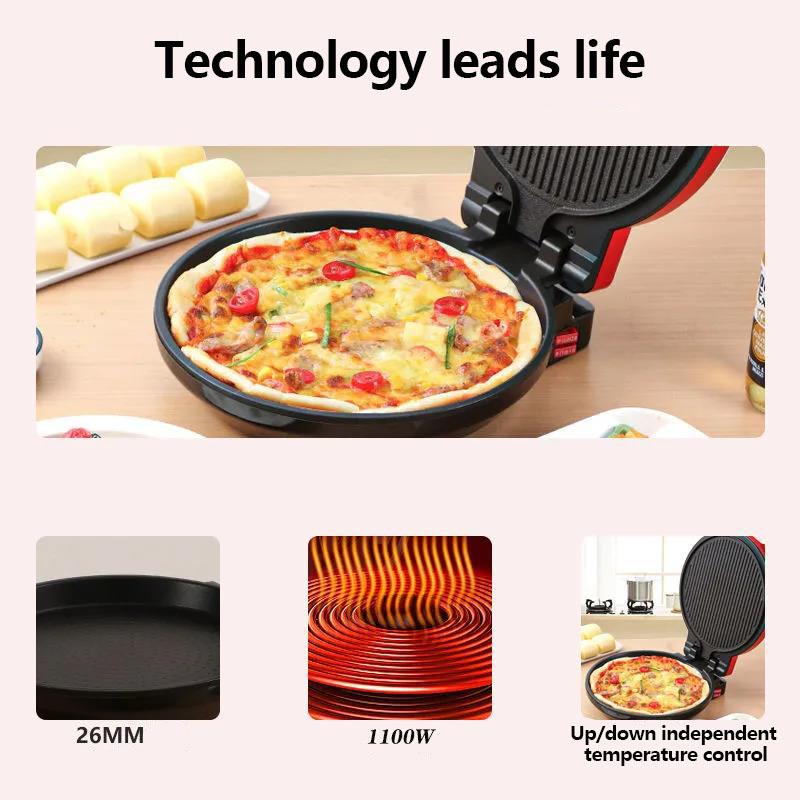 1100W Luxury Electric Baking Pan Set Pizza Frying Pan Fried Steak Pan Bakeware Smokeless Nonstick Frying Machine
