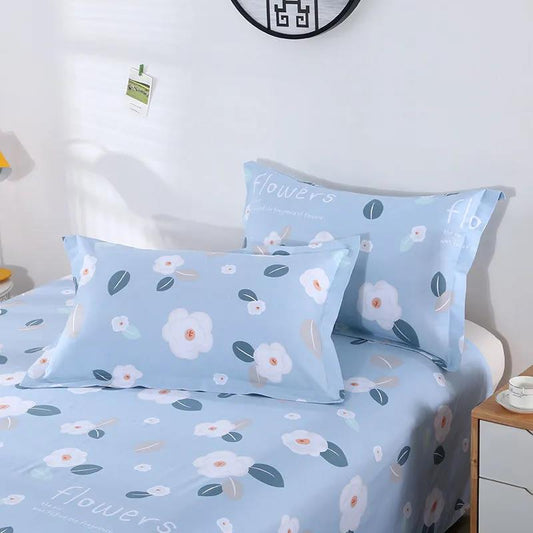 48*74cm Pastoral Style Cotton Pillowcases A Pair of Quilted Thickened Large Pillowcases