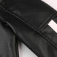 Casual Men's Leather Jacket Casual Trend Fashion Stand-up Collar Youth Leather Jacket