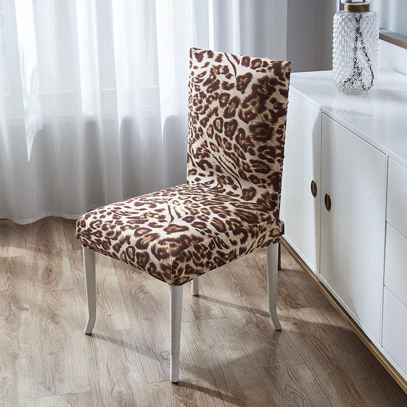 1/2/4/6Pcs Printed Spandex Fabric Chair Cover Washable Chair Covers Seat Slipcovers Stretch Dining Seat Covers for Party Hotel