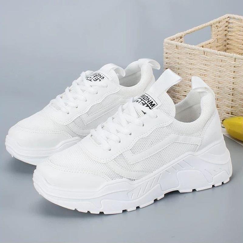 Korean Version All-match Breathable Mesh Soft Sole Women's Shoes Flat Sports Casual Women's Shoes