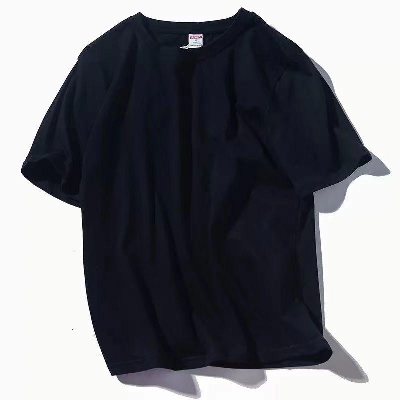 Pure Cotton Short-sleeved T-shirt for Men and Women All-match Loose Half-sleeved Top