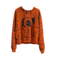 Cartoon Print Hooded Sweater Pure Cotton Loose Long Sleeve Top Fashion Age Reduction Jacket