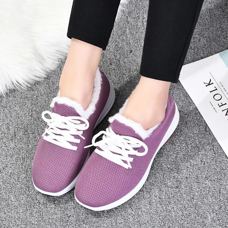 Winter Women's Sports Shoes Fashion Cotton Boots Women's Warm and Comfortable Shoes Leisure Sports Cotton Shoes