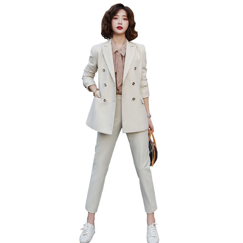 Women's Suit Jacket Spring and Autumn 2021 Korean Women's Professional Suit Small Suit Temperament Fashion Casual Style