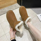 Snow Boots Women's Mid-tube Boots Thickened Snow Cotton Shoes Winter Warm and Velvet Bread Shoes