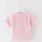 Summer Girl Short -sleeved Casual T -shirt Baby Girls and Young Children Summer Children's Children In Summer Clothes
