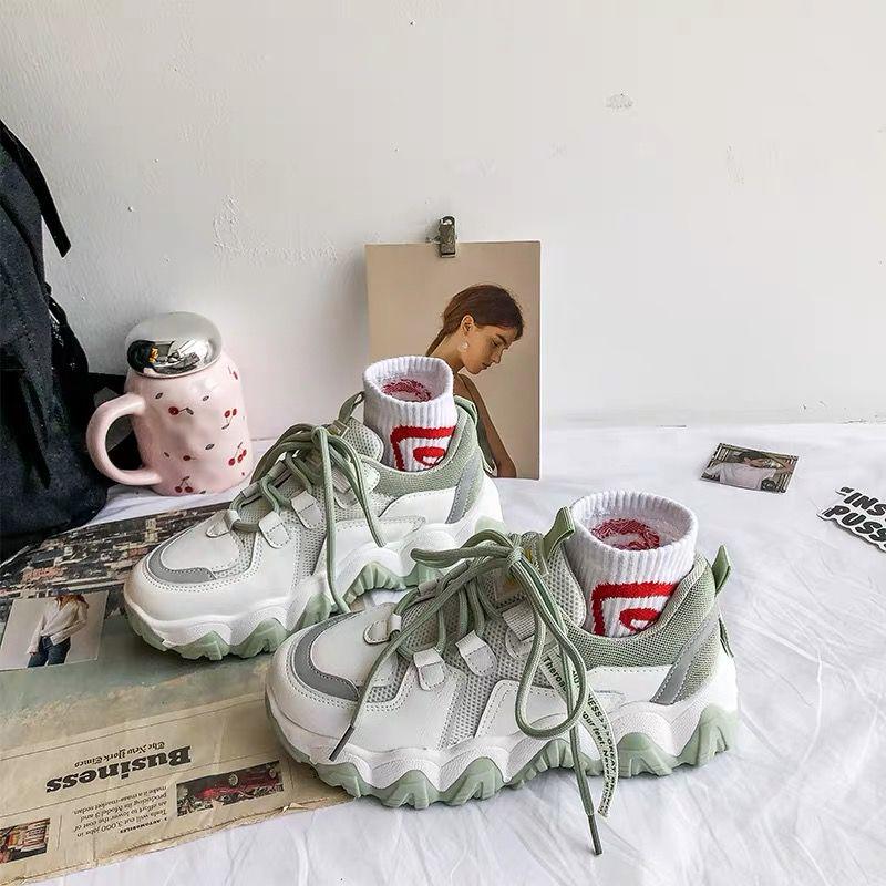 Women Chunky Sneakers White Tenis Female Casual Shoes Old Dad Shoes Ladies Walking Vulcanized Shoes