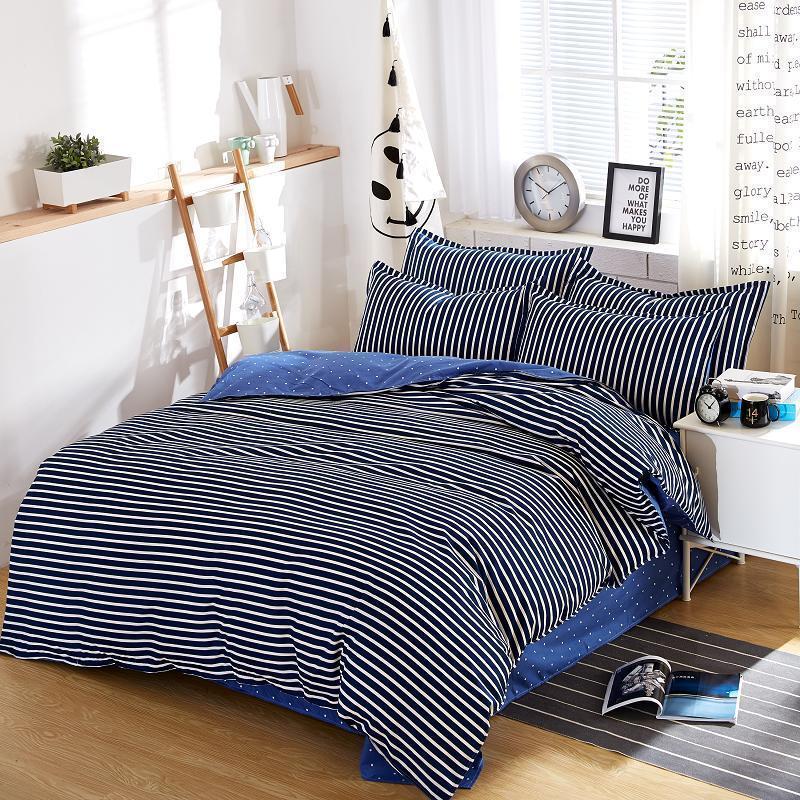 New Fashion Home Textile Bedroom Bedding Sets Colorful Geometry Duvet/Quilt Cover Bed Sheet