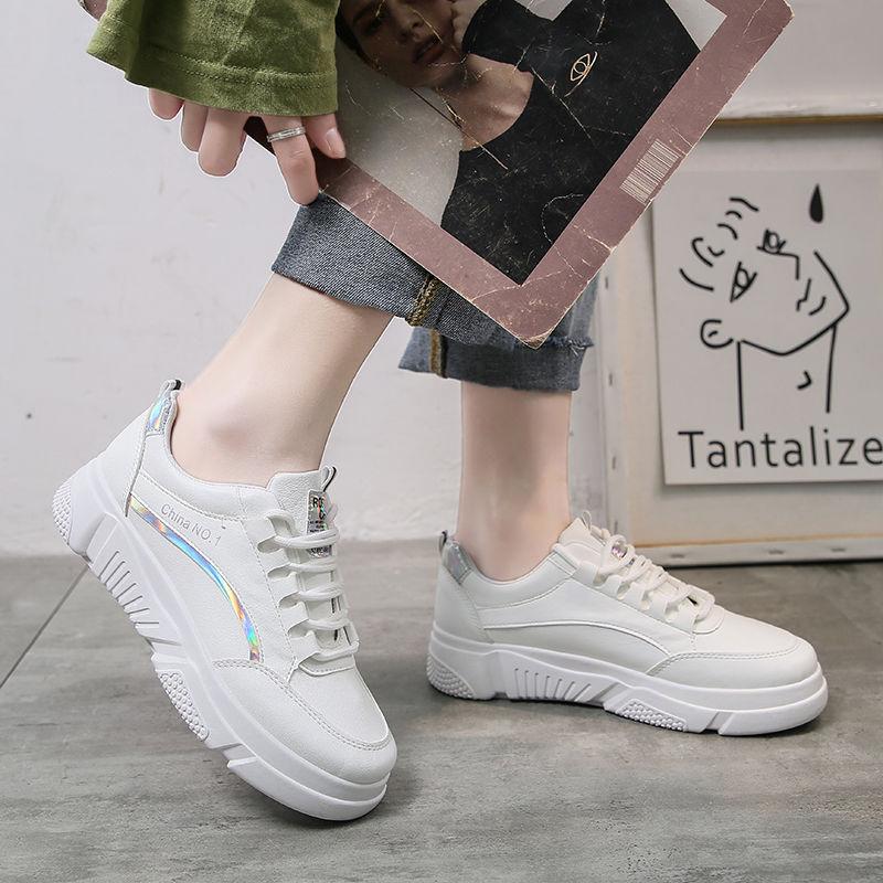 Korean Version of The Female Student Clearance Sports Shoes All-match Fashion Platform Shoes Military Training Running Shoes
