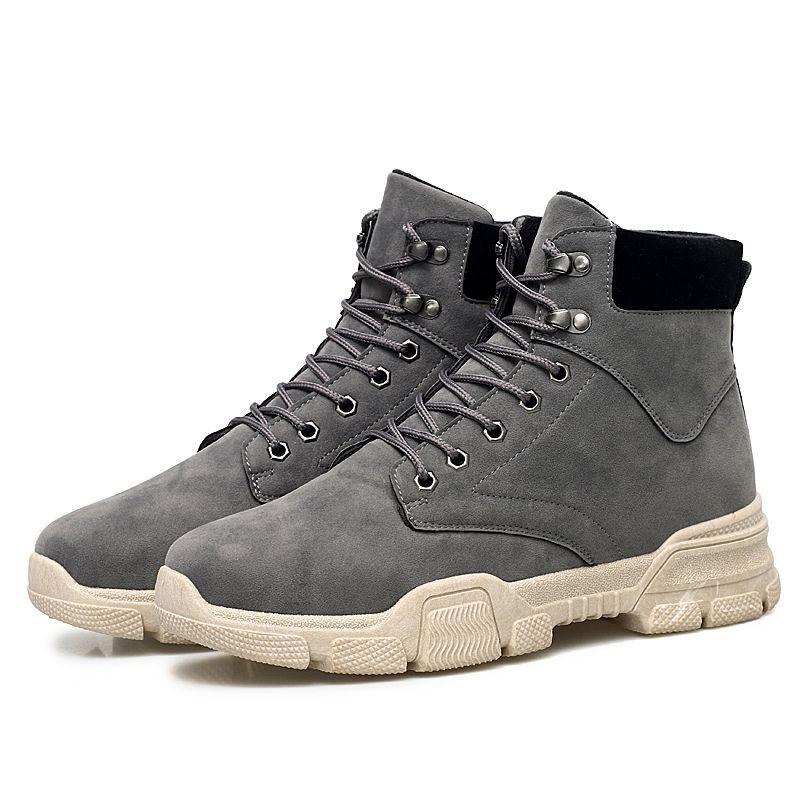 Autumn Men's Shoes High Top Shoes Men's Fashion Martin Boots Men's British Work Shoes Men's Sneakers