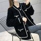 Winter Knit Sweaters for Women Solid Color Long Sleeved Buttons Loose Pullovers Turtleneck Warm Irregular Hem Tops