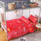 Three-piece Velvet Thick Flannel Winter Double-sided Fleece Bed Sheet Quilt Cover Pillowcase Single Bed Set