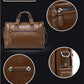 2 Size Brand Business Genuine Leather Men Bag Travel Bag Messenger Bags Computer Handbag Cowhide