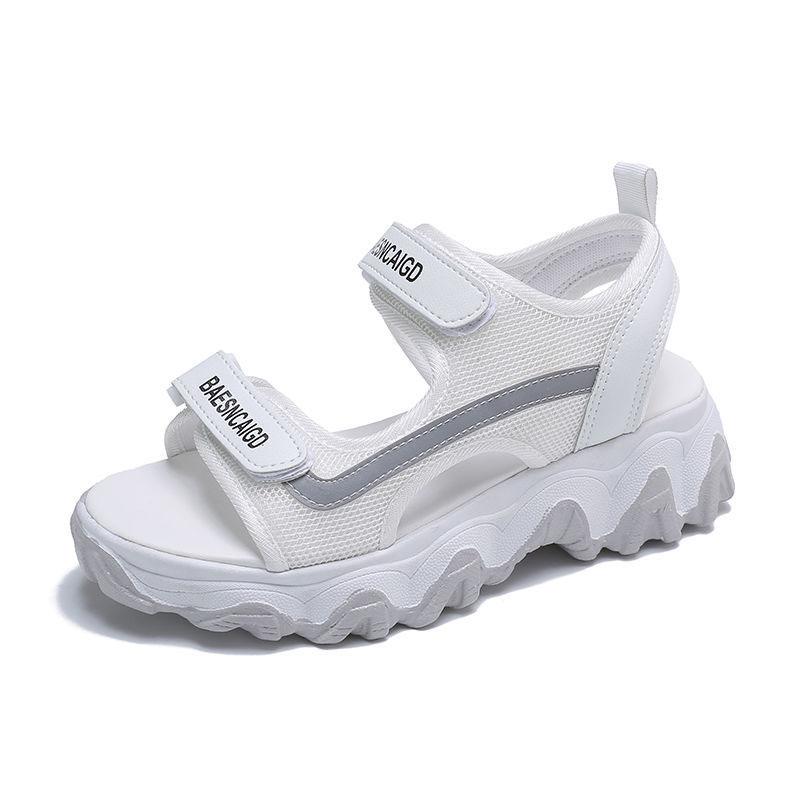Summer Thick-soled Sports Sandals for Female Students Flat-bottomed All-match Sandals