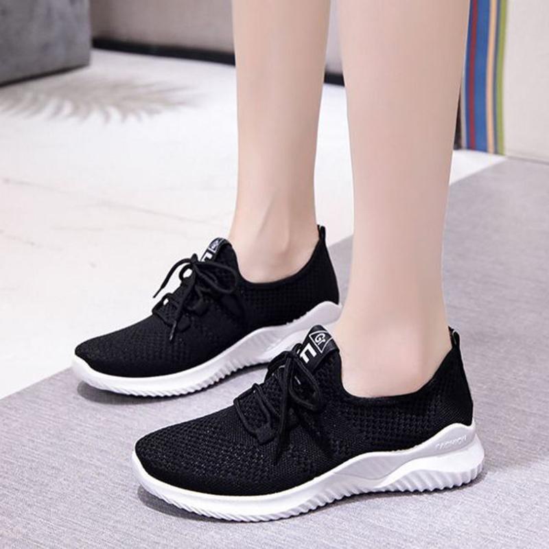 Women's Sneakers Spring Ladies Flat Shoes Casual Women Vulcanized Women Summer Light Mesh Breathable Female Running Shoes