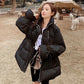 Down Padded Jacket Women's Waist Small Thick Padded Coat Mid-length Padded Jacket