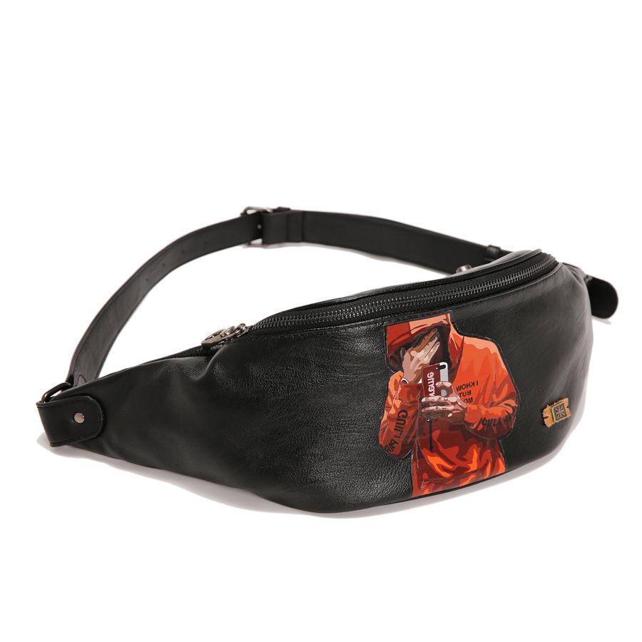 Waist Bag Men's Large-capacity Waterproof Shoulder Bag Outdoor Riding Sports Messenger Bag