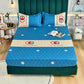 Wrinkle Bed Cover Pillowcase Three-piece Venting Cover Breathable Double Bed Bed Suit Skin Dust Cover