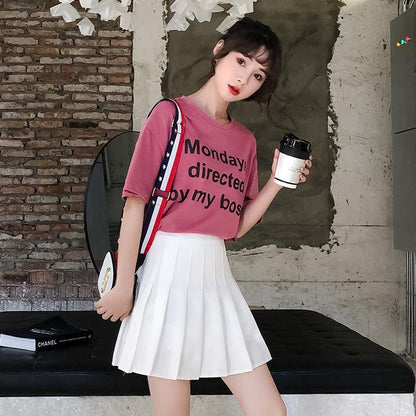 XS-2XL Women Pleated Skirt Short Skirt Student Anti-Lightening Thin Skirt Sexy High Waist Mini Skirt