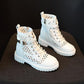 Women's Summer Thin Martin Boots All-match British Style Breathable Single Boots Mesh Cutout Boots