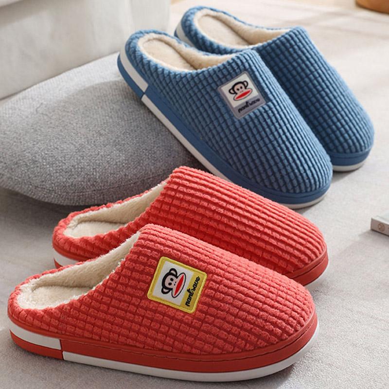 Cotton Slippers Men's Home Shoes Thickened Soft Bottom Winter Cold-proof Warm Non-slip Home Cotton Shoes