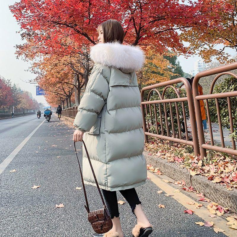 Women's Mid-length Over-the-knee Winter Padded Clothes Fashion Loose Students Thick Bread Clothes