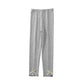 Girls' Leggings Children's Spring and Autumn Thin Bow Korean Ninth Pants Baby Outer Wear and Inner Wear Stretch Pants