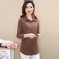 Women Button Shirts Casual Slim T-shirt Spring Long Sleeve Shirts Boutique Bottoming Shirts