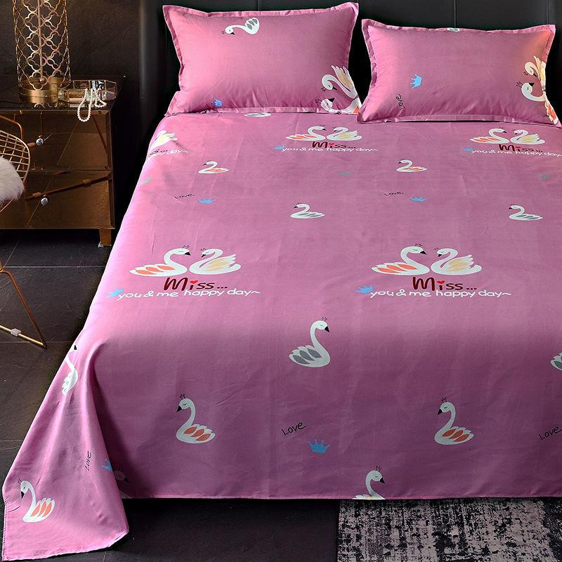 Thick Skin Care Twill Single-piece Bed Sheet Single Double Cover Sheet Household Bedding