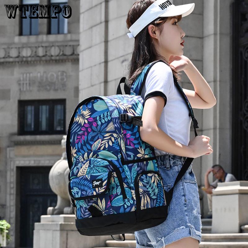 Backpack Student School Bag Fashion Backpack Summer Travel Backpack Canvas Male Middle School Student School Bag Large-capacity Backpack