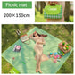 Outdoor Waterproof Padded Picnic Mat Machine Washable Picnic Cloth Moisture-proof Mat Picnic Outdoor Portable Lawn Mat