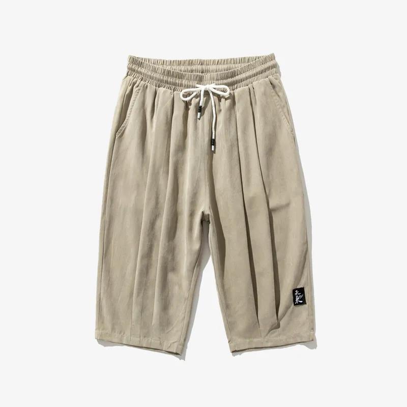 Summer Youth Men's Shorts Casual Pants Trend Large Size Loose Sports Cropped Pants Thin Section Plus Fat Shorts