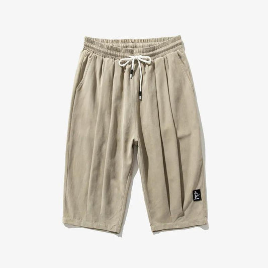 Summer Youth Men's Shorts Casual Pants Trend Large Size Loose Sports Cropped Pants Thin Section Plus Fat Shorts