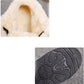 Winter Snow Boots Women All-match Non-slip Plus Velvet Warm Cotton Shoes Flat Bottom Lace-up Bread Shoes