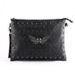 Business briefcase men black rivet anti-theft shoulder Crossbody bags mobile phone package ipad bag