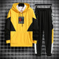 WTEMPO Men Trend Sweater Suit Teen Clothing Hooded Pullover Casual Suit Campus Student Sportswear