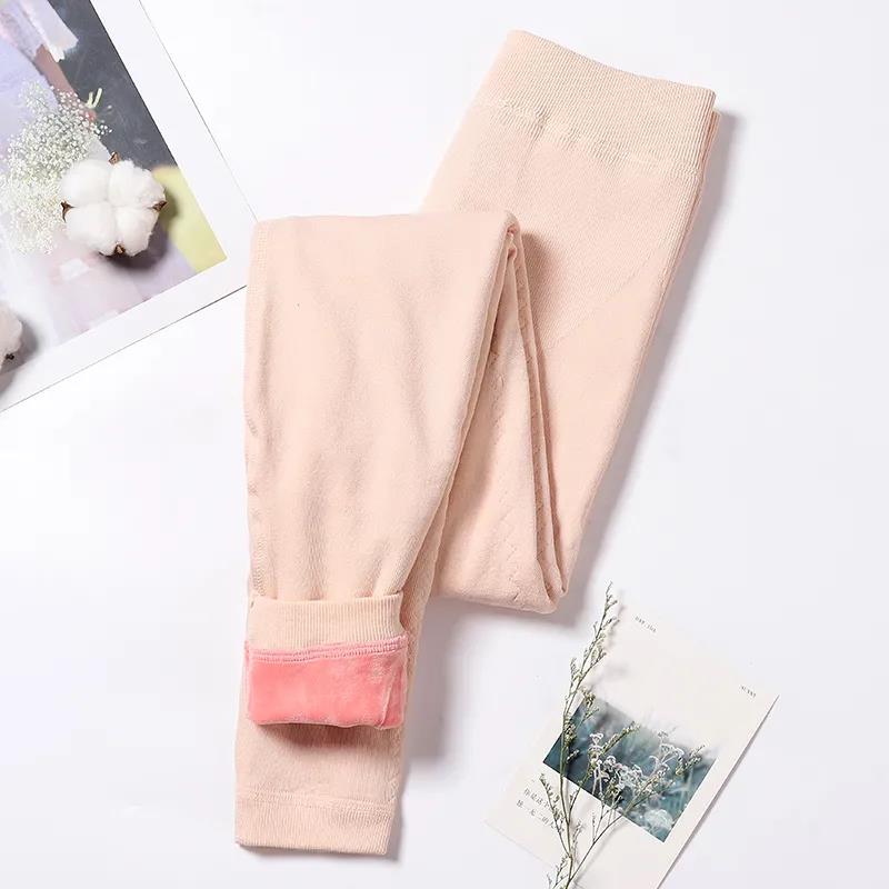 Warm Pants Women's Long-length Trousers Cotton Trousers Thickening and Velvet Slimming In Autumn and Winter High-waisted  Bottoming Cotton Wool Pants