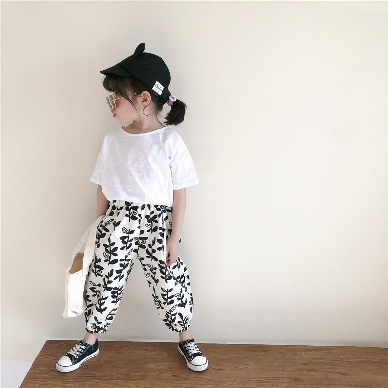 Children's Pants Summer Casual Boys' and Girls' Anti Mosquito Pants Knickerbockers Thin Breathable Leggings