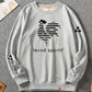 French Big Rooster Men's Sweater Round Neck Pullover Loose Plus Velvet Sweater Shirts